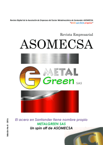 Revista Empresarial El acero en Santander tiene