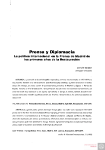 Prensa y Diplomacia - Revistas Científicas de la Universidad de