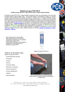 Medidor de agua PCE-CM 41