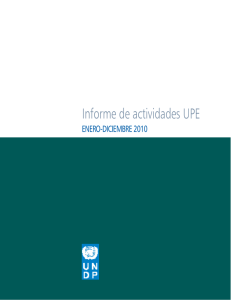 Informe de actividades UPE