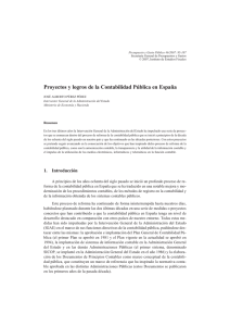 Proyectos y logros de la Contabilidad Pública en España