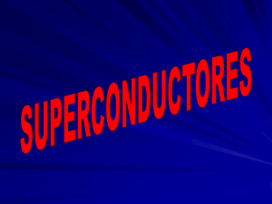 superconductividad - ies "poeta claudio rodríguez"