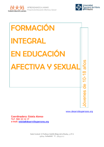 FORMACIÓN INTEGRAL EN EDUCACIÓN AFECTIVA Y SEXUAL