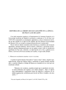 pdf Historia de la Orden de San Agustín en la época de Fray Luis de