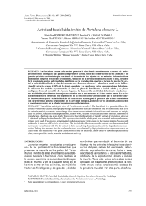 Actividad fasciolicida in vitro de Portulaca oleracea L.