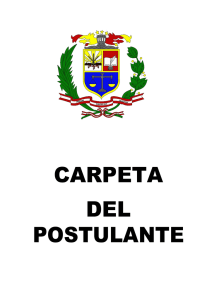 carpeta del postulante - Policía Nacional del Perú