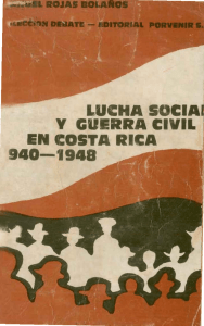 Lucha social y Guerra civil en Costa Rica: 1940-1948