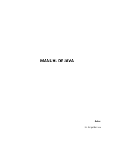 manual de java - Diplomado de Programación Web
