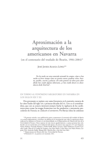 Aproximación a la arquitectura de los americanos en Navarra (en el