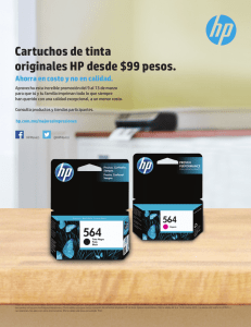 Cartuchos de tinta originales HP desde $99 pesos.