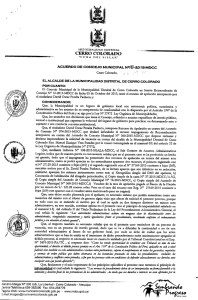 Acuerdo de Concejo Municipal N° 087-2015-MDCC