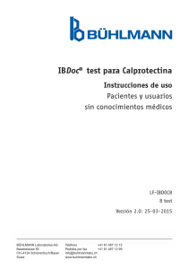 IBDoc® test para Calprotectina