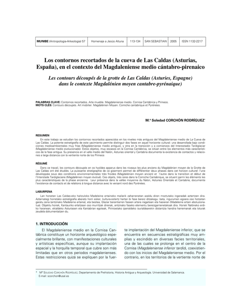 Los contornos recortados de la cueva de Las Caldas