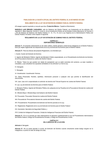 Reglamento de la Ley de Extinción de Dominio para el Distrito Federal
