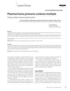 Plasmocitoma primario cutáneo múltiple