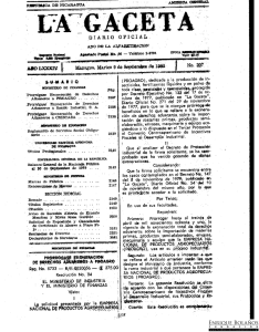 Diario Oficial de Nicaragua - No. 207 del 9 de septiembre 1980