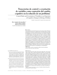 Trayectorias de control y covariación de variables como expresión