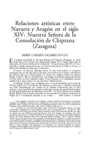 Relaciones artísticas entre Navarra y Aragón en el siglo XIV