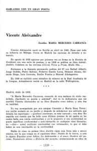 Vicente Aleixandre - Publicaciones