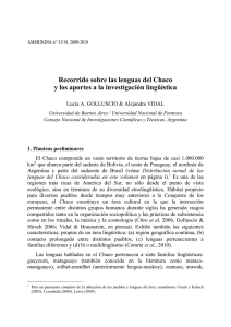 Recorrido sobre las lenguas del Chaco y los aportes a la