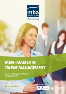 Lifelong Learning MTM · MASTER IN TALENT MANAGEMENT