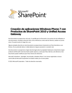 Creación de aplicaciones Windows Phone 7 con