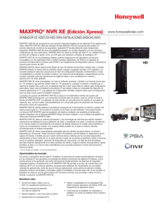MAXPRO® NVR XE - Honeywell Video Systems