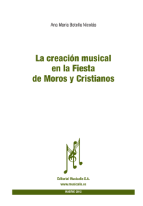 La creación musical en la Fiesta de Moros y Cristianos