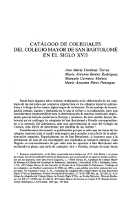 Catálogo de colegiales del Colegio Mayor de San