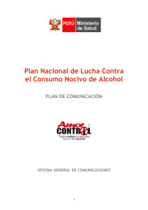 plan nacional de lucha contra el consumo nocivo de alcohol