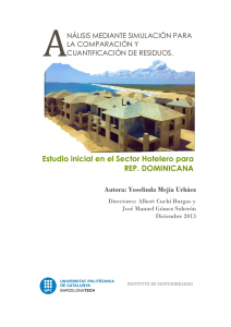 Estudio inicial en el Sector Hotelero para REP. DOMINICANA