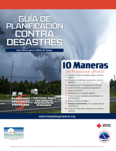 2013 Guía de planificación contra desastres