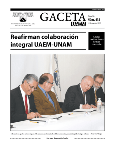 Reafirman colaboración integral UAEM-UNAM