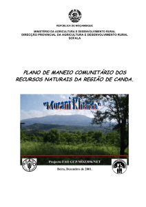 Plano de Maneio dos Recursos Naturais da Região de Canda
