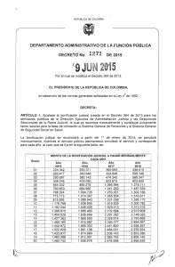 Decreto 1271 de 2015 - Presidencia de la República de Colombia