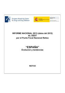 Informe REITOX 2013 - Plan Nacional sobre Drogas