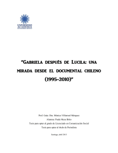 “Gabriela después de Lucila: una mirada desde el documental