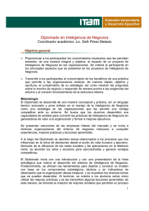 Inteligencia de Negocios jun2012 - Diplomados y Cursos
