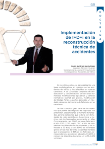 Implementación de I+D+i en la reconstrucción técnica de accidentes