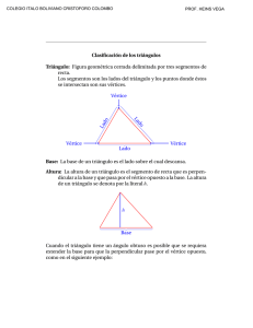 Clasificación de los triángulos Triángulo