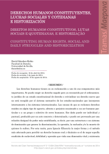 DERECHOS HUMANOS CONSTITUYENTES, LUCHAS SOCIALES