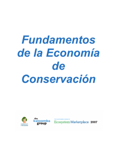 Fundamentos de la Economía de Conservación