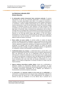 Informe de Relaciones Laborales - Universidad Católica del Uruguay