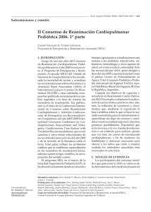 II Consenso de Reanimación Cardiopulmonar Pediátrica 2006. 1ª