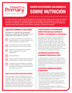 sobre nutrición - Health is Primary