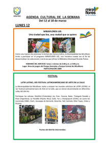 agenda de la semana - Municipalidad de Miraflores