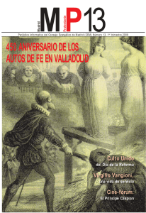 AUTOS DE FE EN VALLADOLID - Consejo Evangélico de Madrid