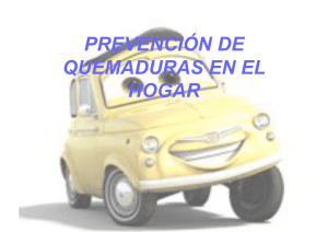PREVENCIÓN DE QUEMADURAS EN EL HOGAR