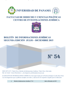 2015 Segunda Edición - Universidad de Panamá