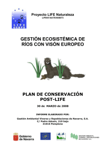 gestión ecosistémica de ríos con visón europeo